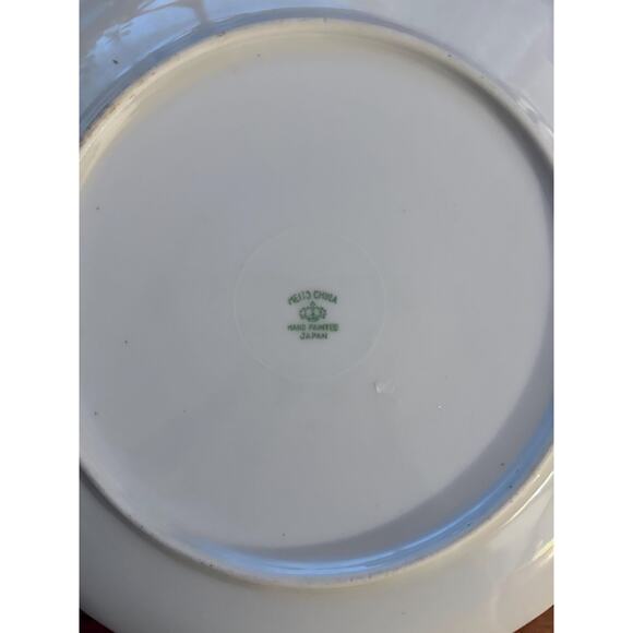 Vintage 1940s Meito China Hand Painted Landscape Scrne 9" Plate Japan - Picture 3 of 5